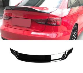 R Style Fits 14-20 AUDI A3 S3 RS3 Sedan Rear Trunk Spoiler New Glossy Black
