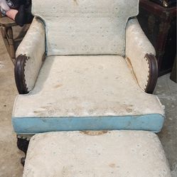 Antique Chair and Stool