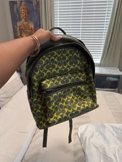 Coach Signature Backpack Green