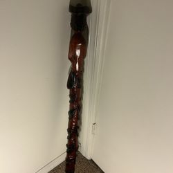 Vintage Hand Carved Walking Stick