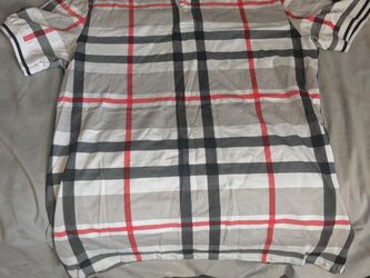 Platini Men's Plaid Short Sleeve Shirt – Size Large