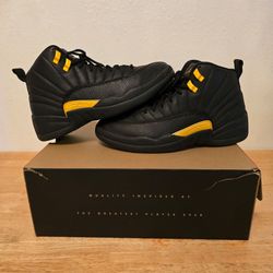 Mens Air Jordan Retro 12 Black Taxi size 9.5