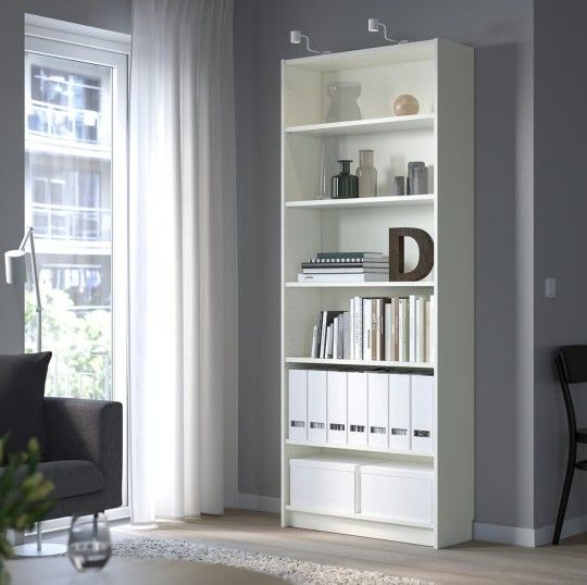White IKEA Billy Bookcase