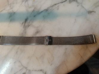 Vintage Elgin Stainless Steel Mesh 8inch Watch Band With Sliding Clasp. 