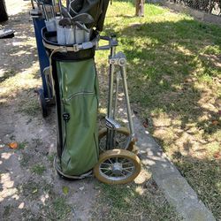 Golf Clubs with bags