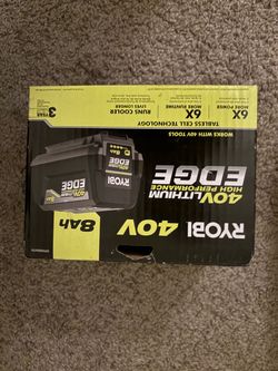 RYOBI 40V 8.0 Ah Lithium-lon High Performance EDGE Battery