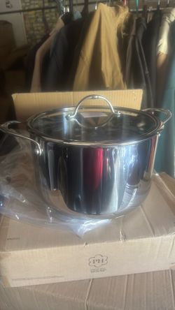 Olla de 9qt de acero inoxidable princess house nueva en caja precio 160