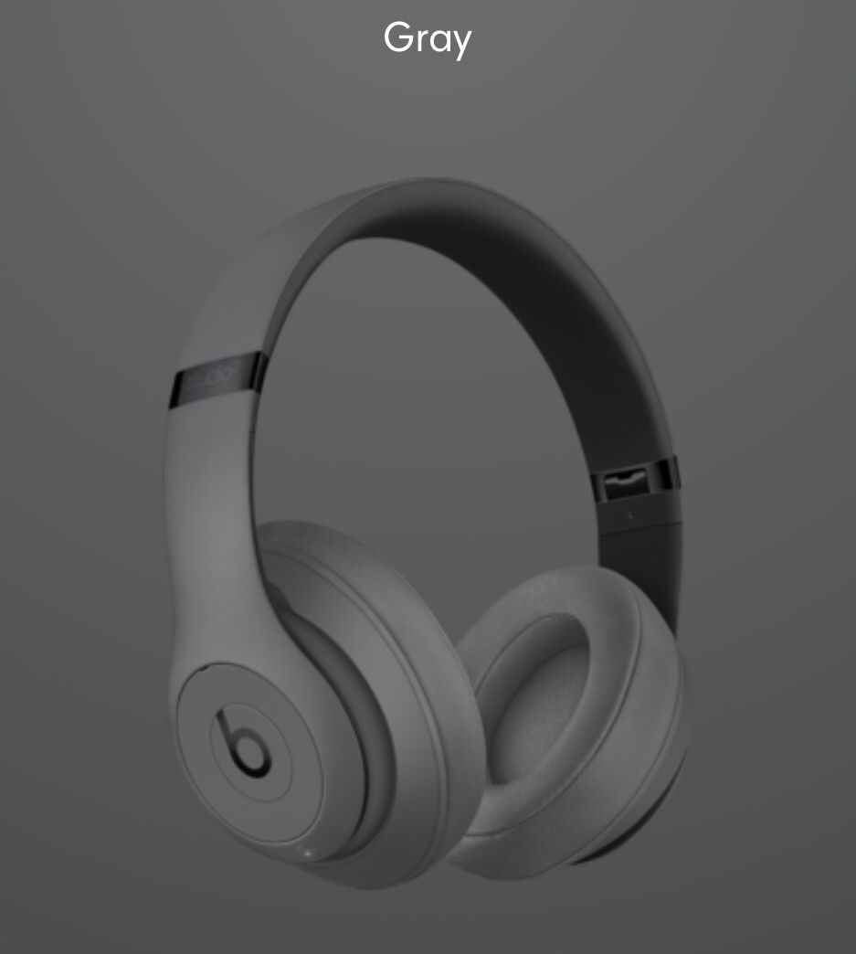 Beats Studio3 WL Gray-USA Wireless Headphones