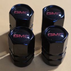 GMC 4PCS Alloy Tire Valve Caps