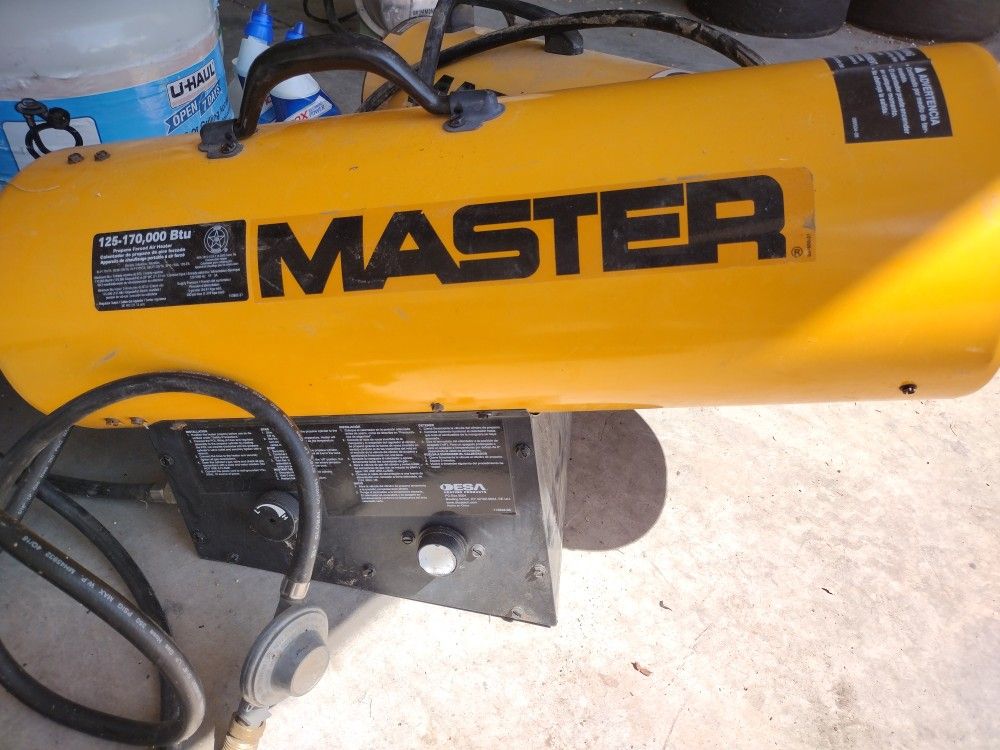 Master 125-170000 BTU Propane Forced Air Heater for Sale in Las Vegas, NV -  OfferUp