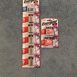 Energizer Batteries 9v AA AAA