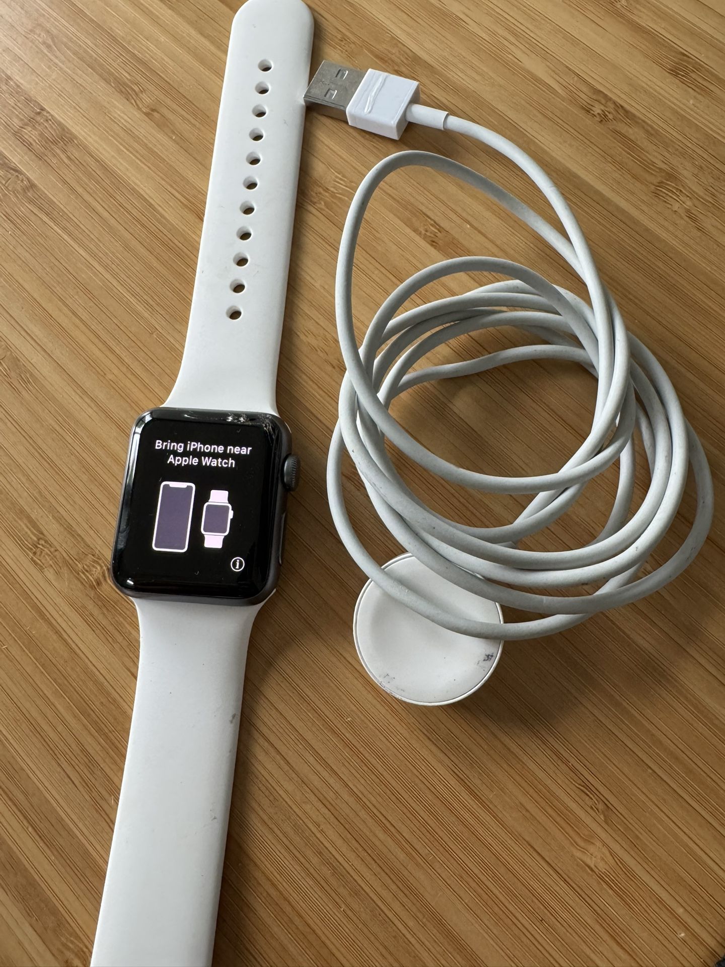 Apple Watch Series 2 (38mm) with two nylon straps
