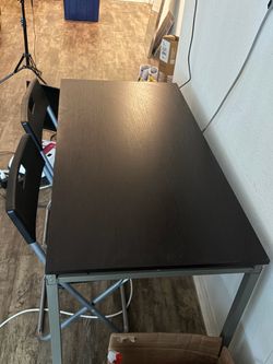 Large Writing Desk + chairs