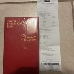 Maison Francis Kurkdjian Baccarat Rouge 540