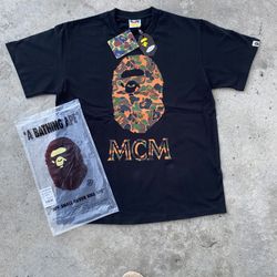 MCM x bape shirt