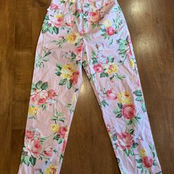 Woman’s Lauren By Ralph Lawrence Floral Summer Pants Shipping Available