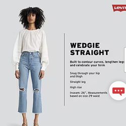 Plus Size Levi’s Wedgie Straight Jeans Size 16W