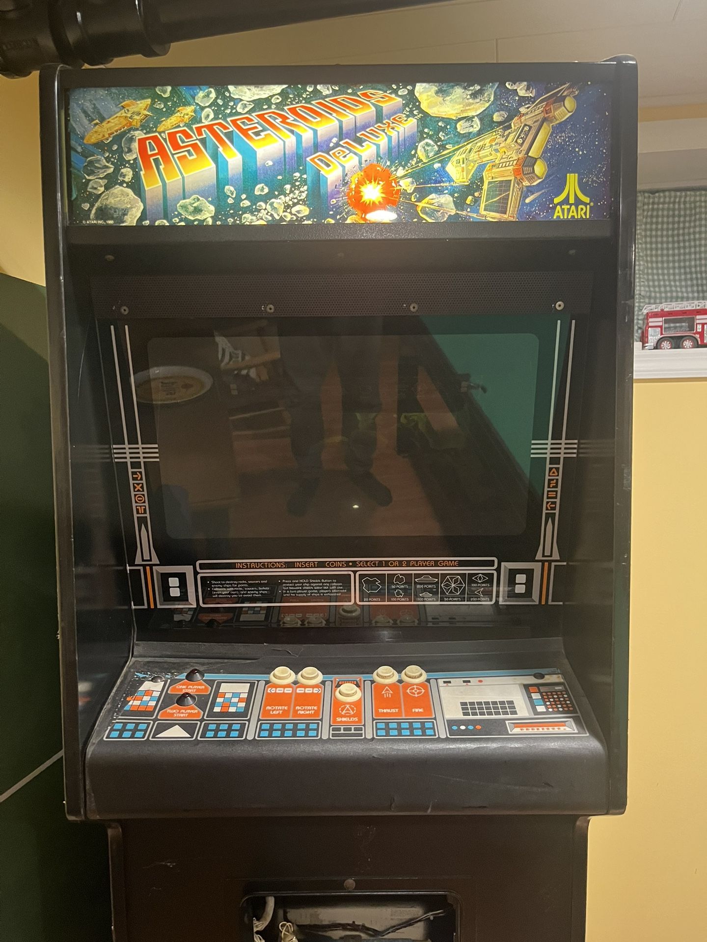 Asteroids Deluxe Arcade Machine Rare