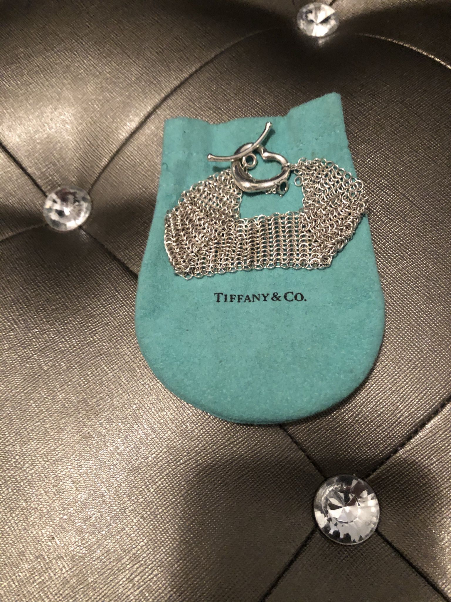Tiffany Mesh Heart Toggle Bracelet