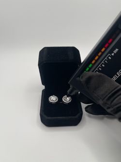 VVS1 Moissanite Earrings 2.0 Carat