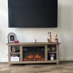 TV Stand With Fire Place 