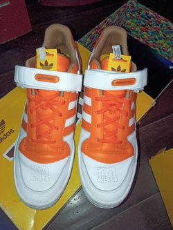 Adidas Forum Low Orange White Sneakers size 13