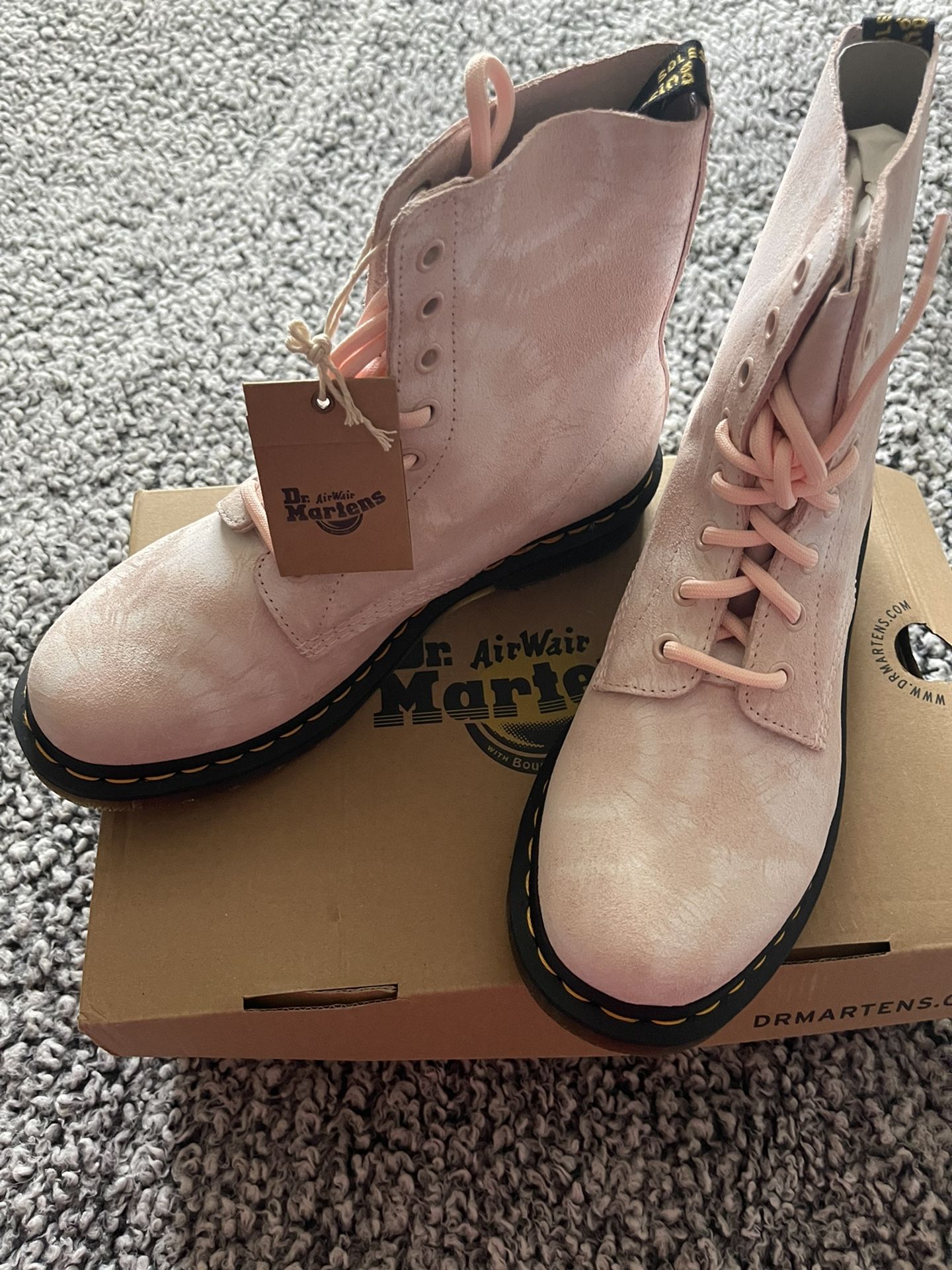 Dr. Martens Pink High Top Boots