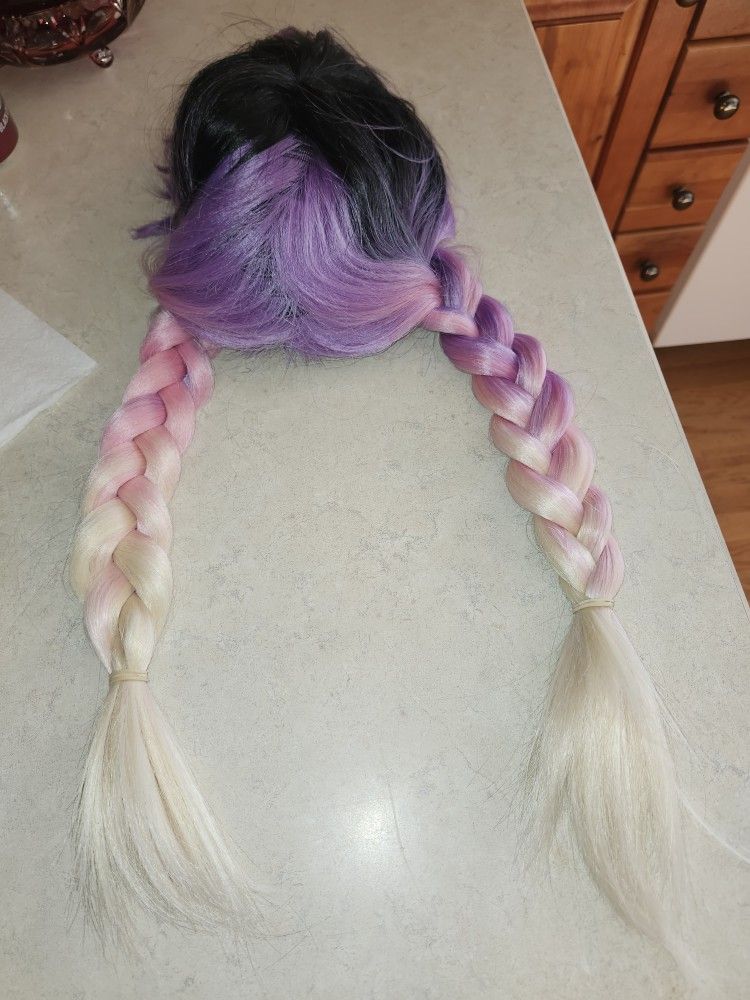 Secret Collection Hair Sense Wig Blonde Braids & Dyed 