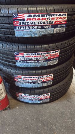 ST 235/80/16 Trailer Tires 12ply 