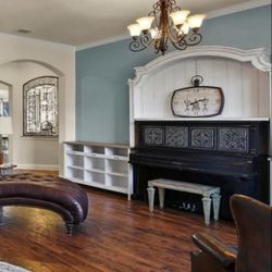 Arch Furniture Piece Above Piano 