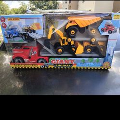 Semi Hauler Construction Truck For Kids New