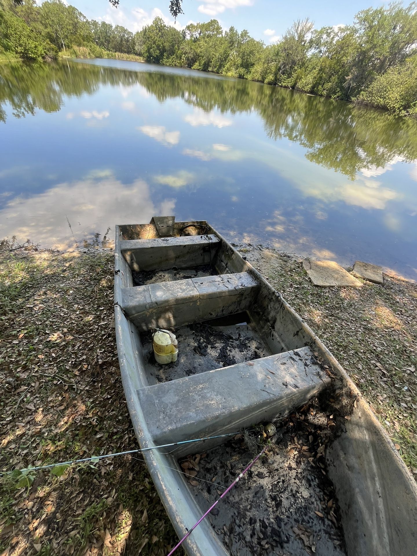14 Ft Fiber Glass John Boat