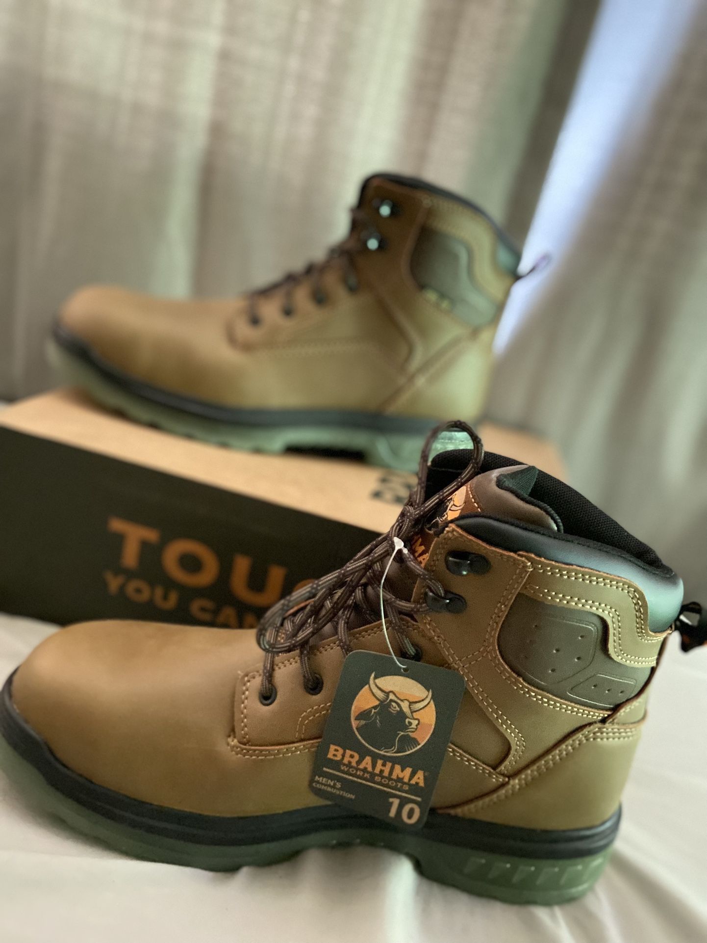 Brahma Steal Toe Work Boots.