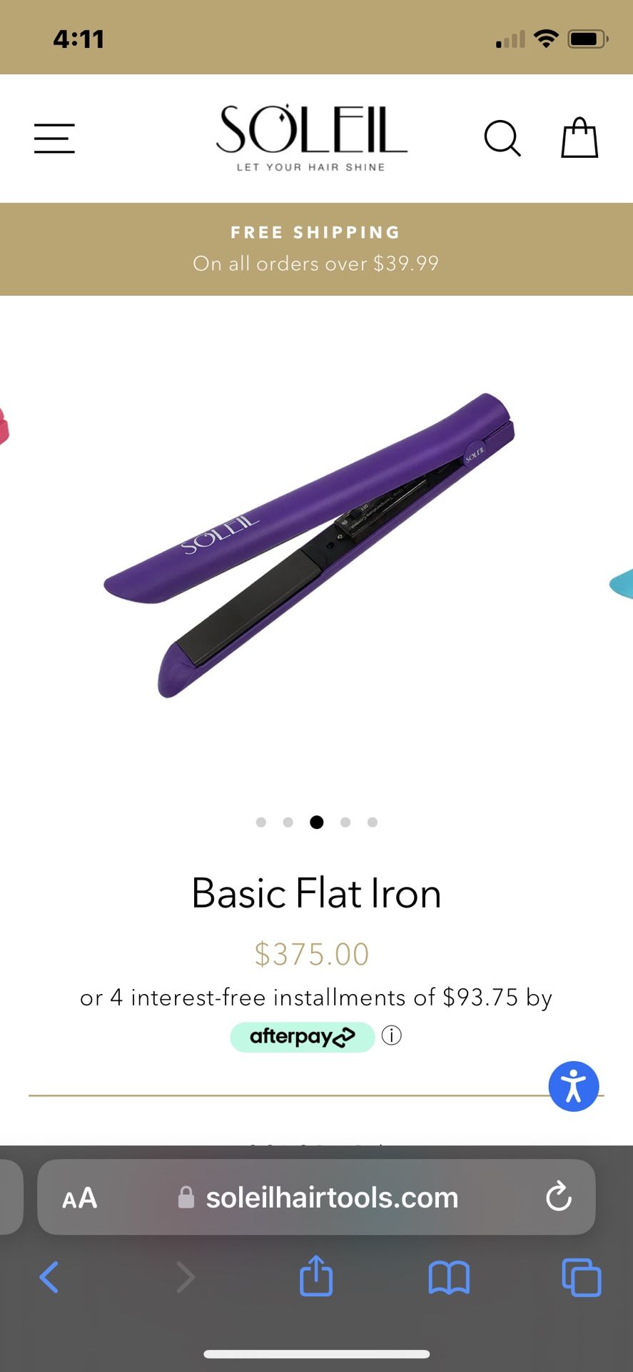 Soleil Hair Straightener 