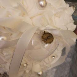 Beautiful Wedding Pillow With Ring Holder