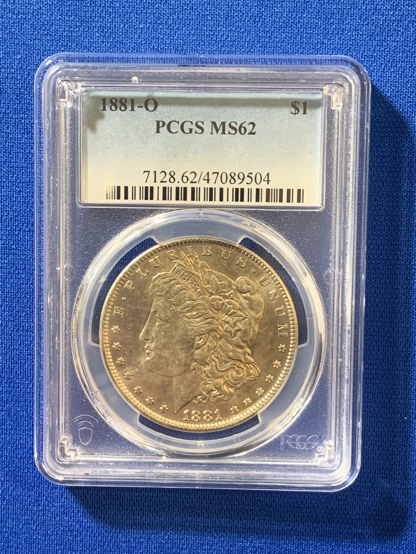 1881-o Morgan Silver Dollar PCGS MS62