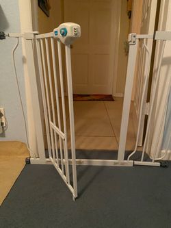 White Metal Dog Gate