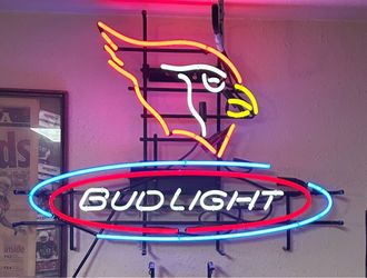 Authentic Bud Light Arizona Cardinals Neon Sign