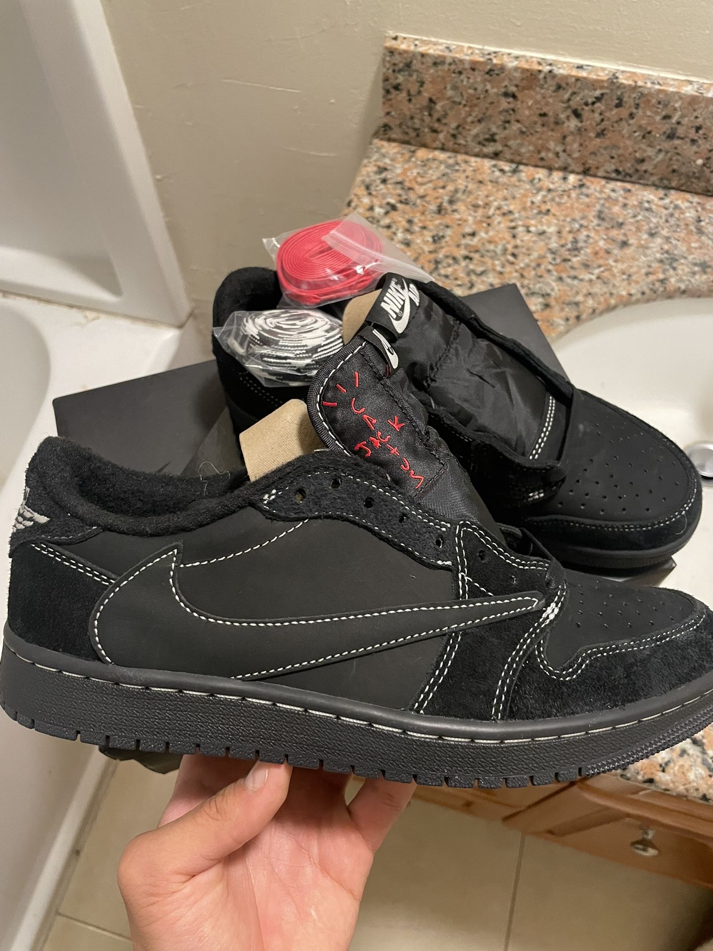 Air Jordan 1 Low - Travis Scott Black Phantom (size 9) $400 Obo