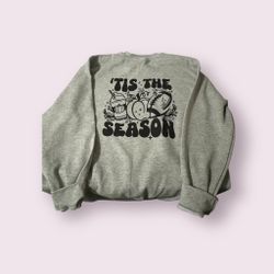 Tis The Season Fall Football Sweatshirt | Football Game Day Sweatshirt | Coffee Pumpkin Sweatshirt