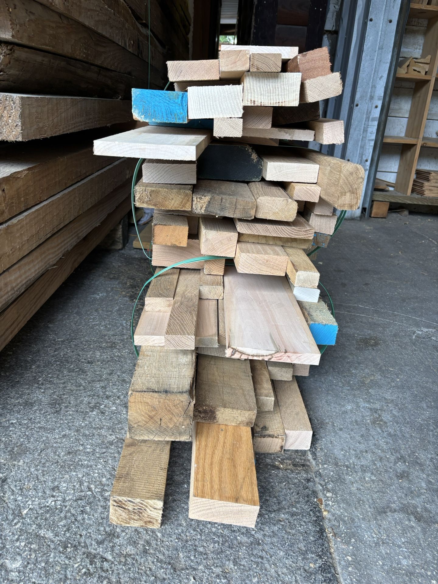 Hardwood Scraps.