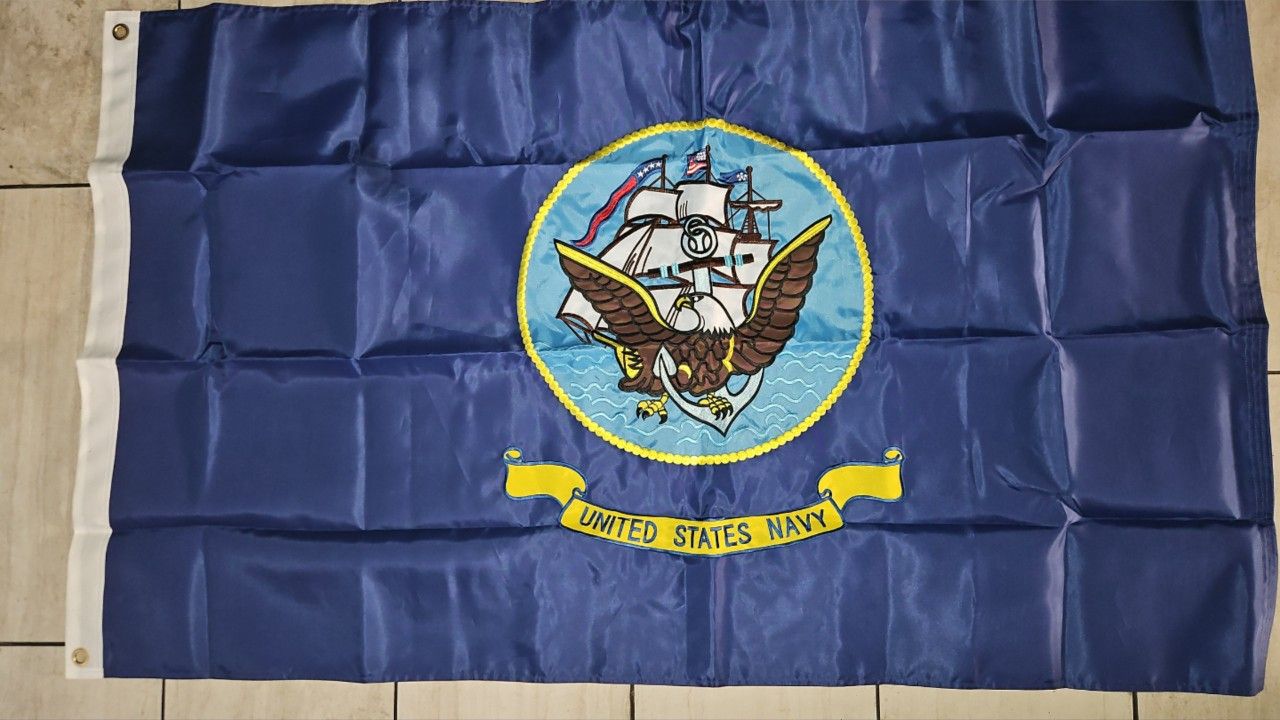 United Stated Navy Flag 5ftx3ft $20 Firm On Price 
