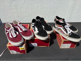 3 Pairs of Vans Sneakers