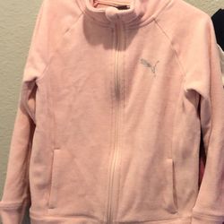 Size 6 Girls Soft Pink Puma+Nautica Full Zip Jacket Bundle 