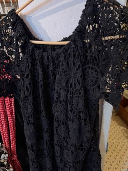 Black lace dress