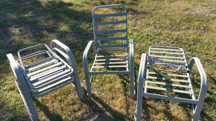 reclining aluminum chairs