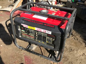 Predator 4000 Peak watts Generator
