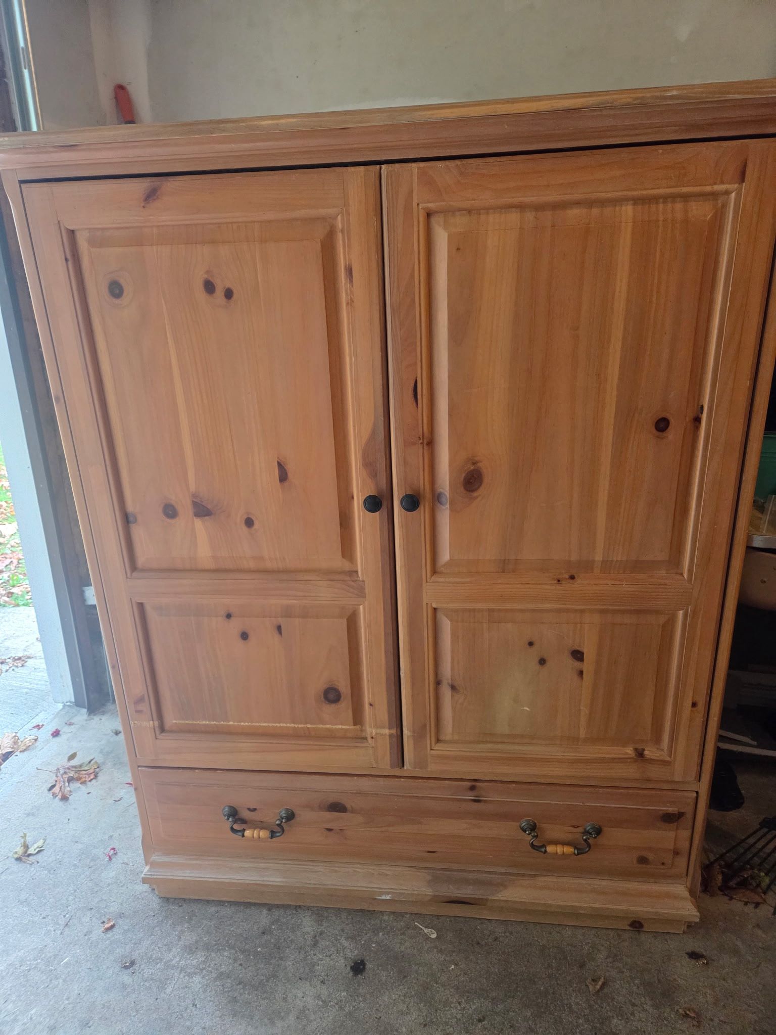Pine Wood TV Cabinet