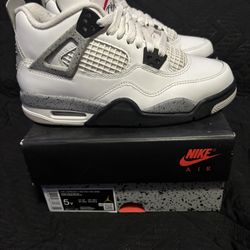 Jordan 4 Cement White 