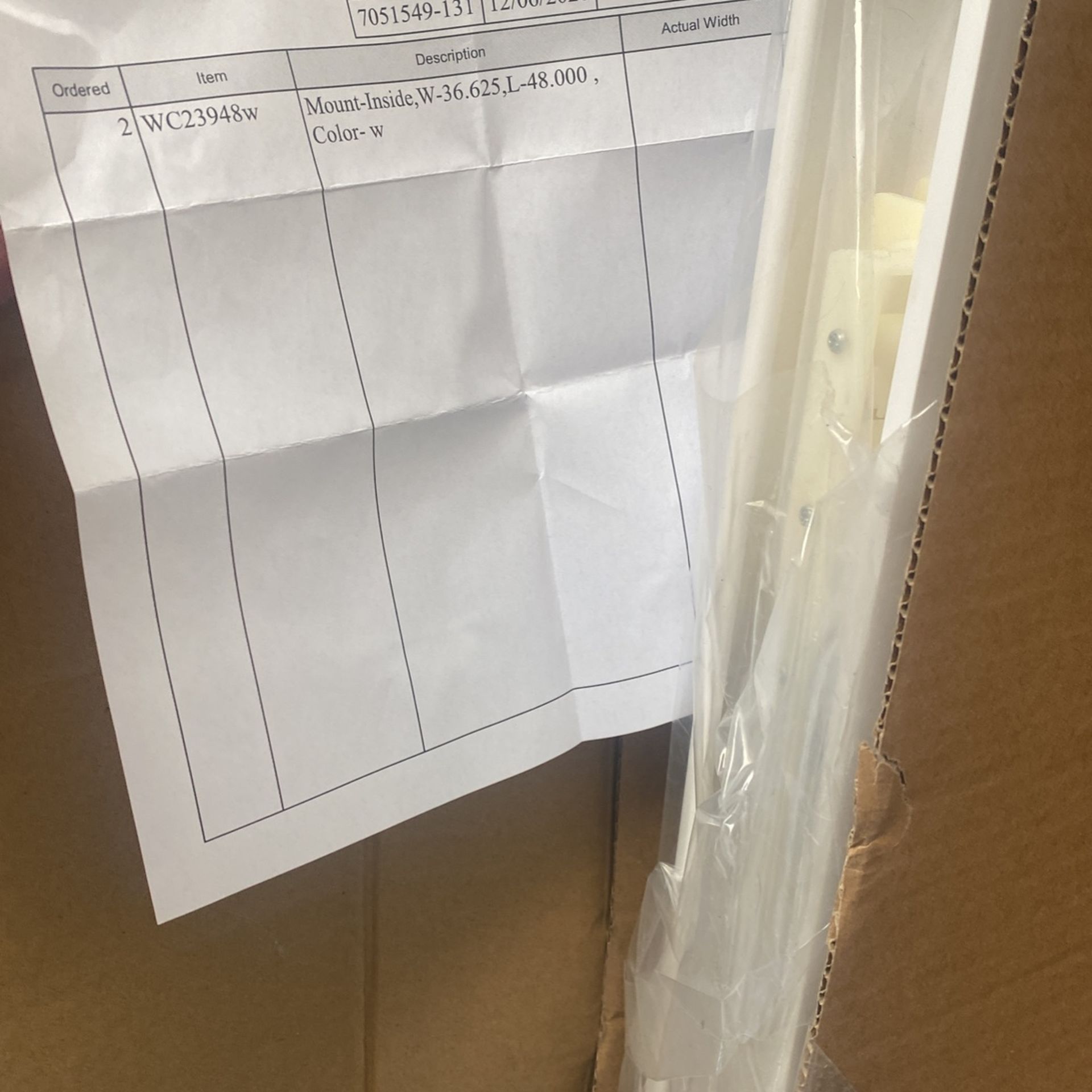 Select Blinds W 36.625 L 48.0 White